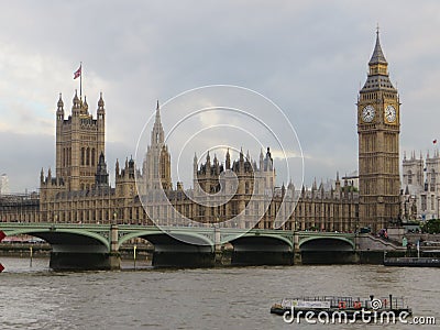 Big Ben and the Houses of Parliament. London's most famous landmarks Editorial Stock Photo